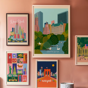 Central Park NYC Art Print/Central Park/NYC art print/New York illustration /New York print wall art/art print New York/NYC/NYC art/ New York art/NEW YORK/NEW YORK