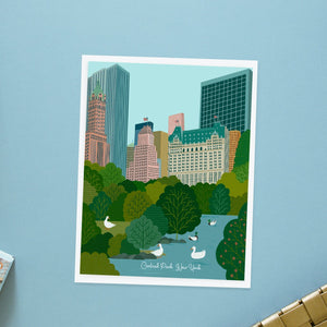 Central Park NYC Art Print/Central Park/NYC art print/New York illustration /New York print wall art/art print New York/NYC/NYC art/ New York art/NEW YORK/NEW YORK