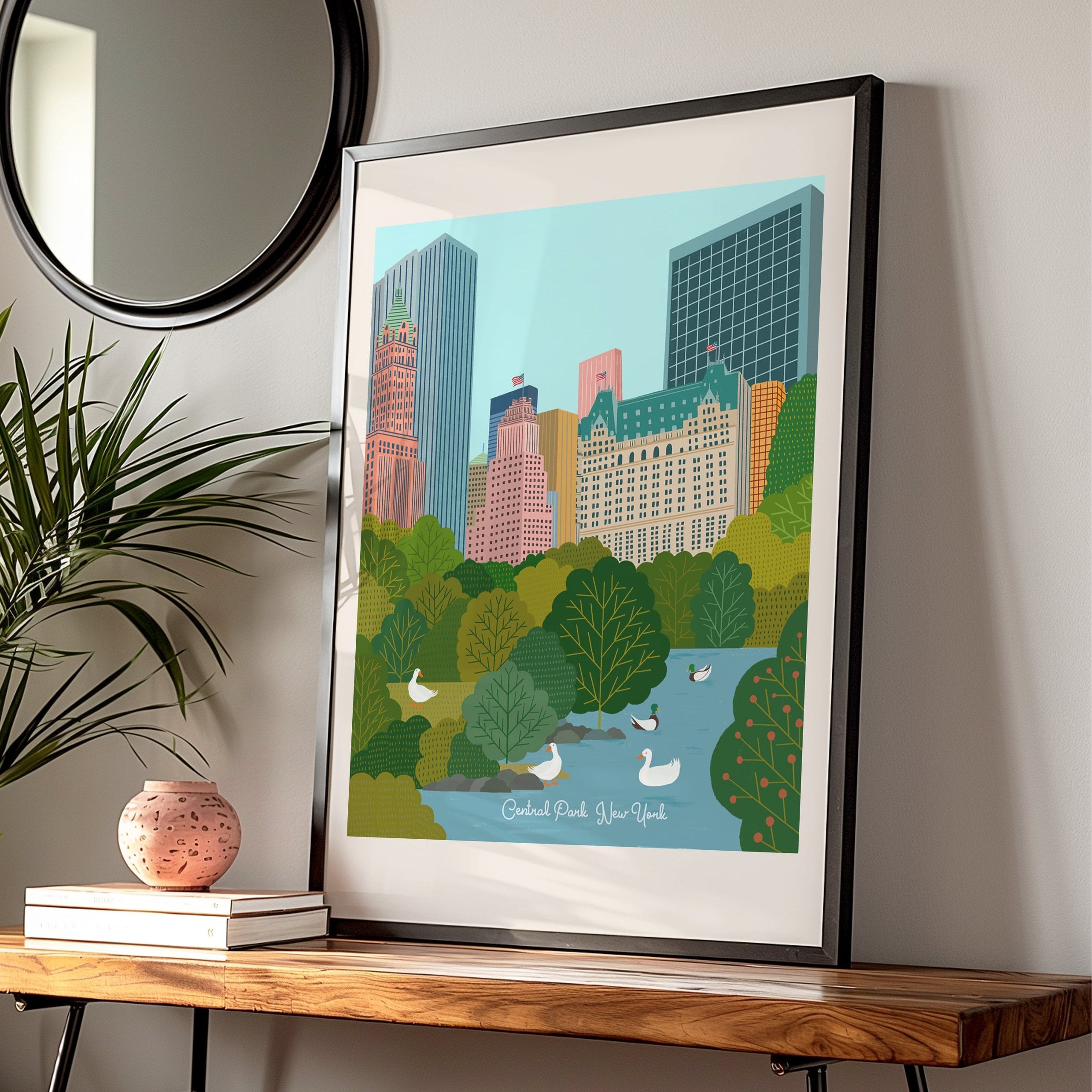 Central Park NYC Art Print/Central Park/NYC art print/New York illustration /New York print wall art/art print New York/NYC/NYC art/ New York art/NEW YORK/NEW YORK